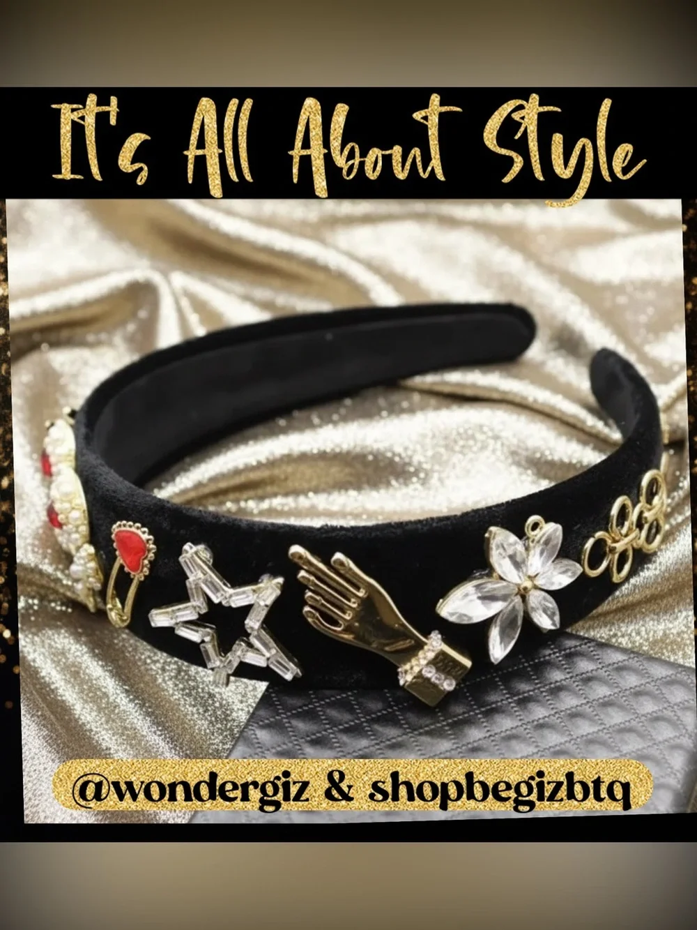 Unique & Stylish “Dolce Gabbana Style” Glamorous Headband PRICE FIRM
